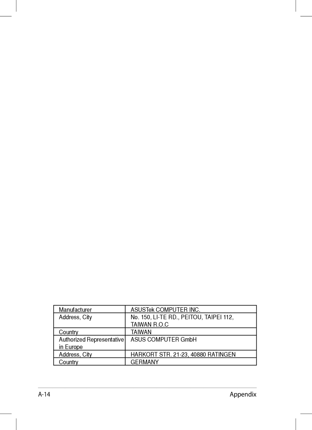 Asus 1008P-KR-PU27-PI user manual Taiwan R.O.C 