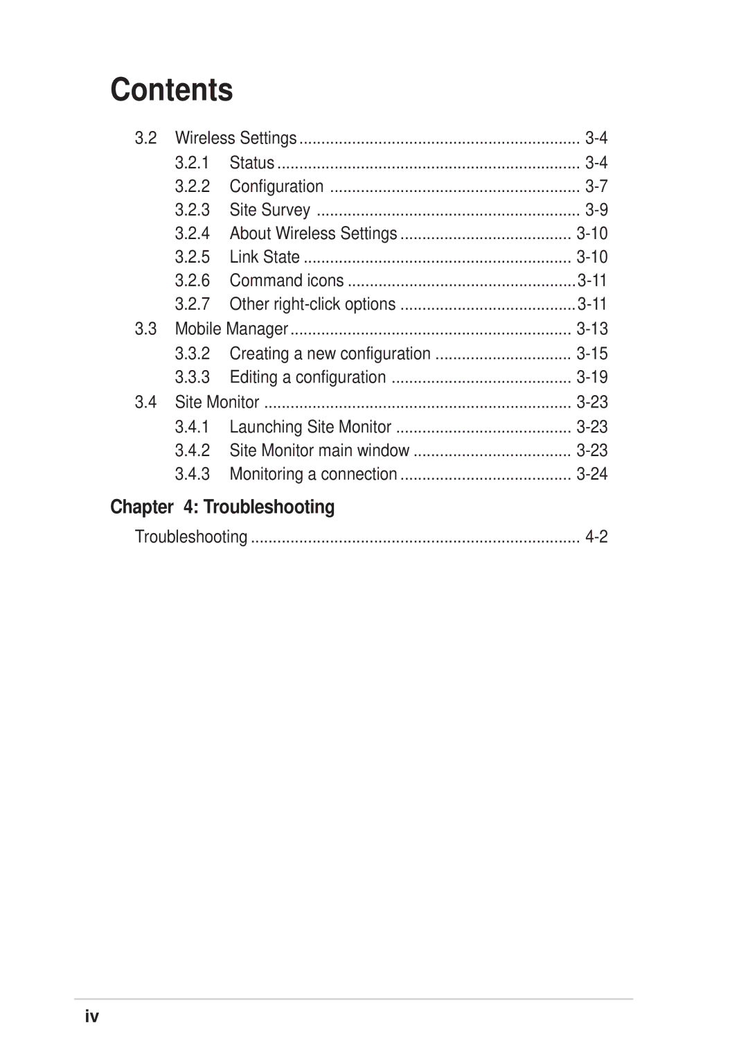 Asus 54Mbps manual Troubleshooting 