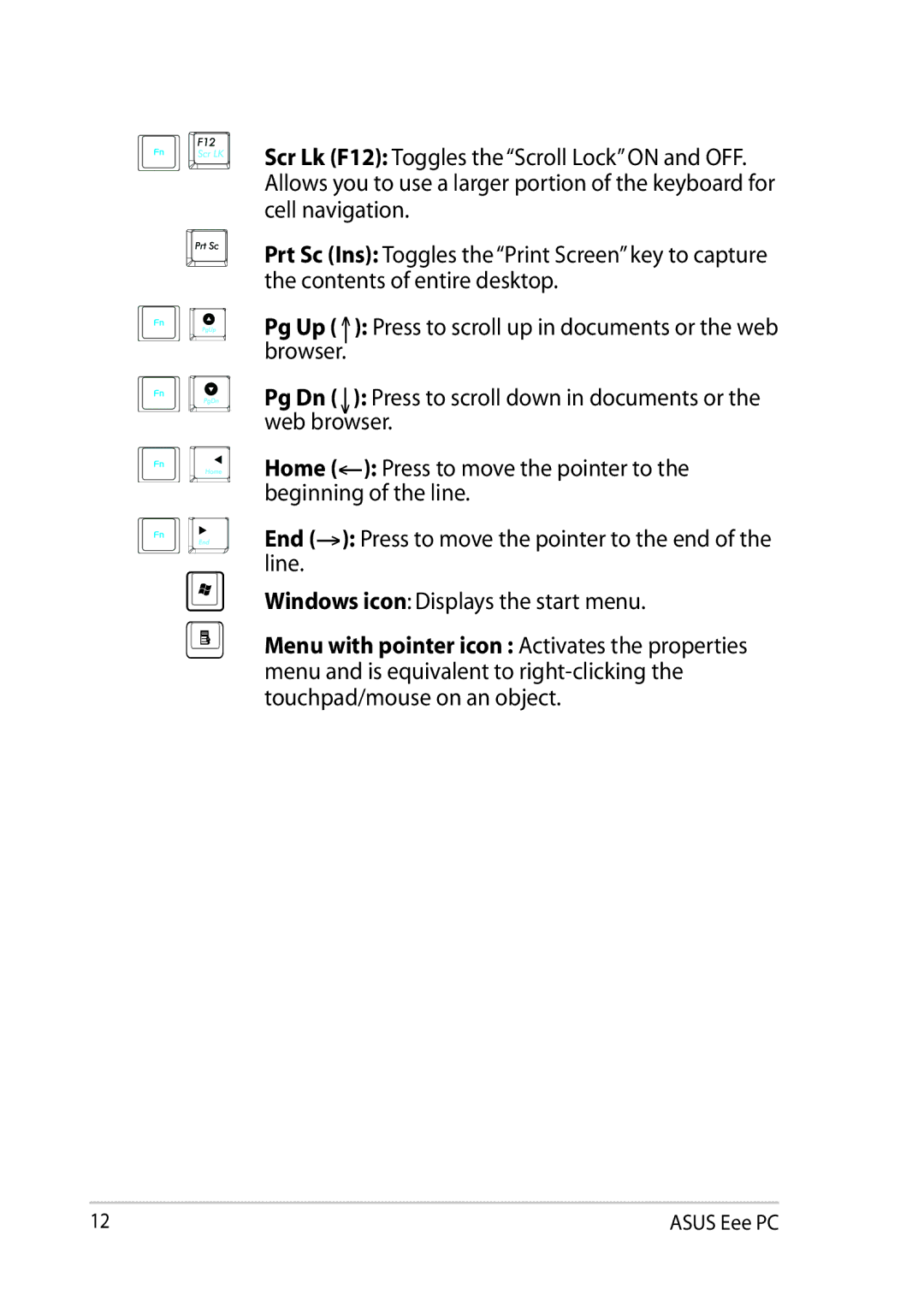 Asus 900AX user manual Asus Eee PC 