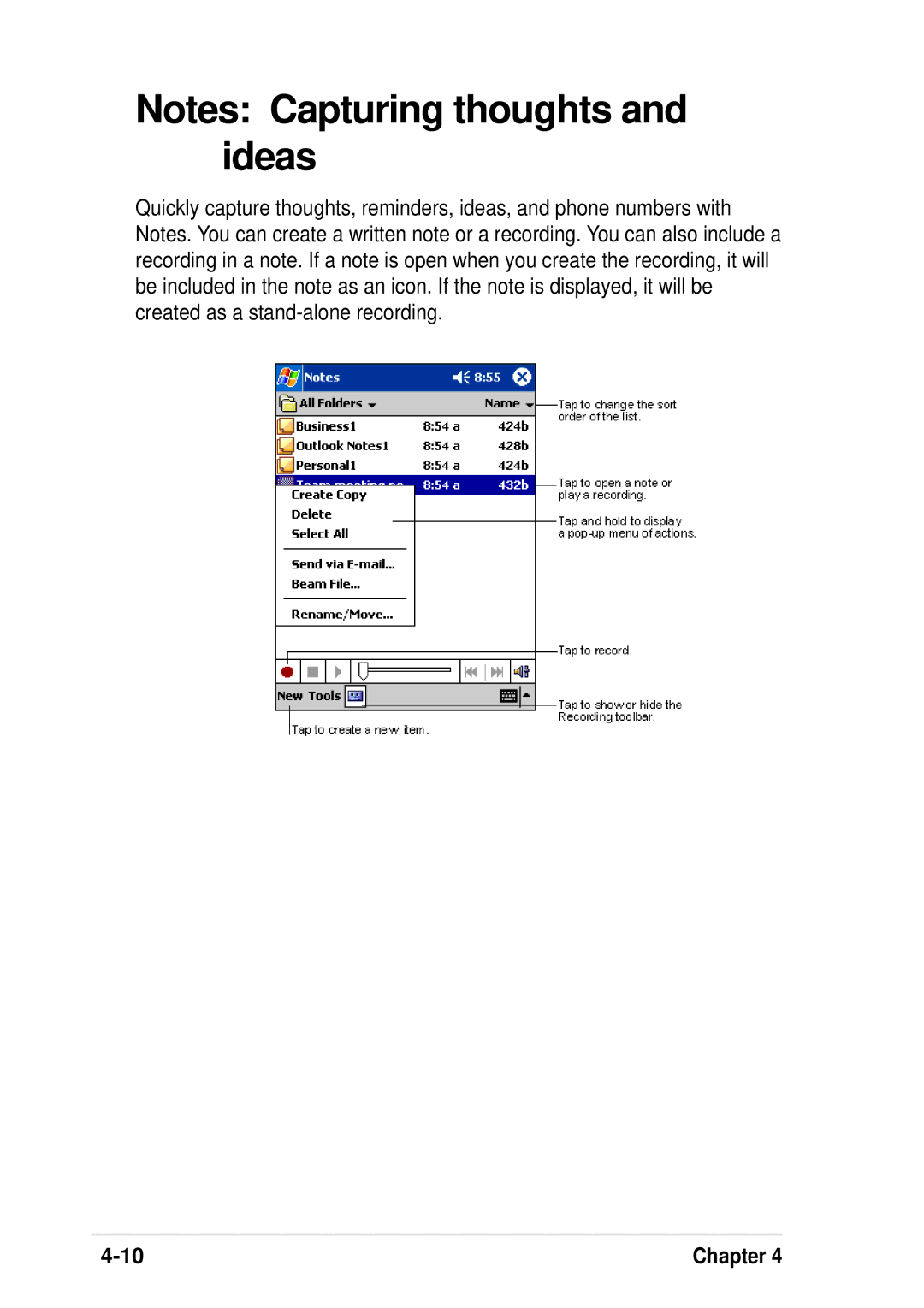 Asus A600 user manual Chapter 