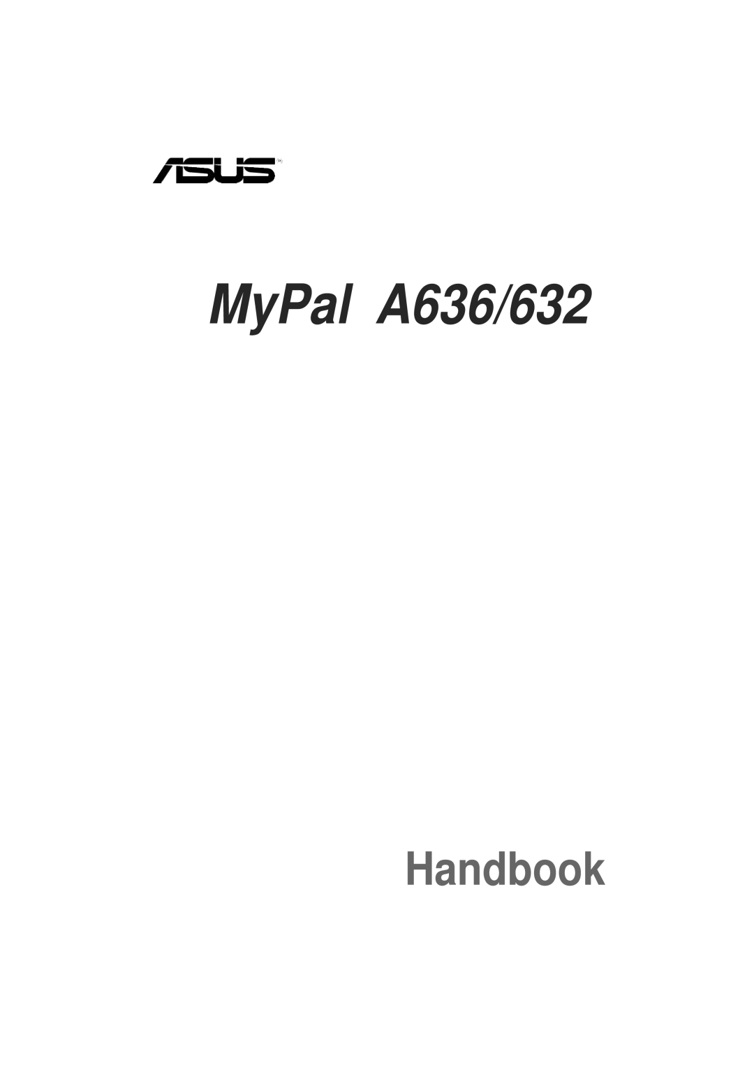 Asus manual MyPal A636/632 