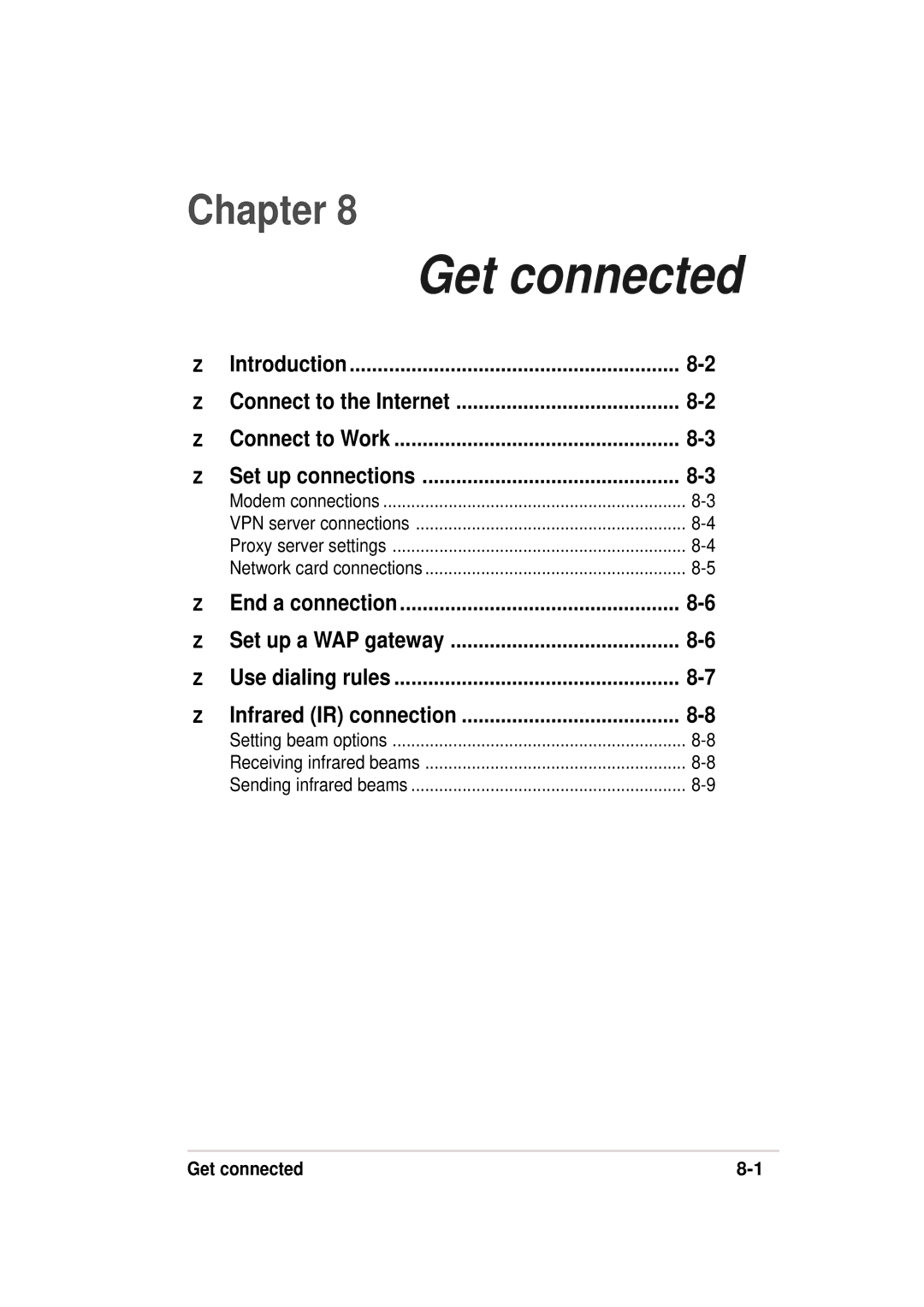 Asus A636, 632 manual Connect to Work, Get connected 