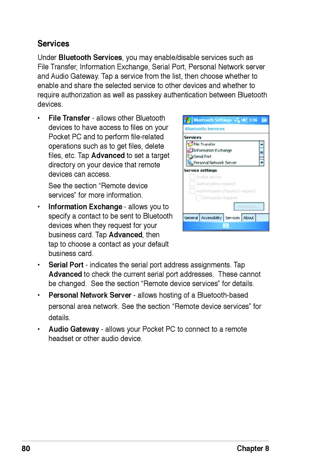 Asus A639 user manual Services 