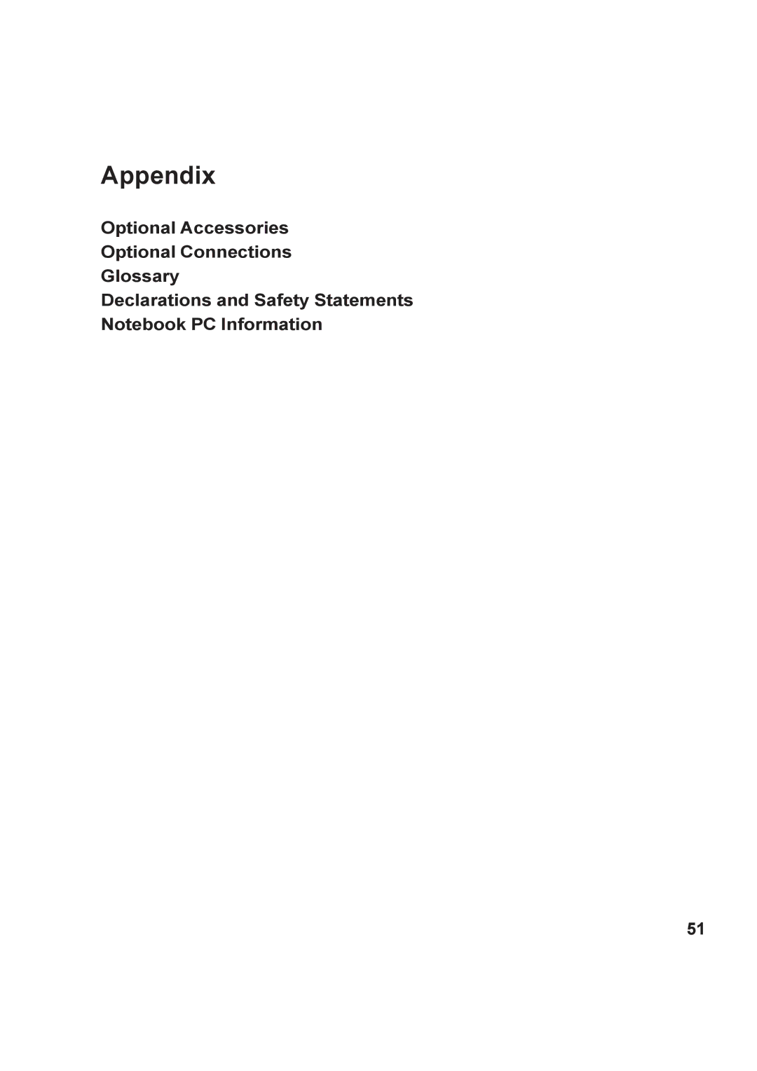 Asus A8F user manual Appendix 