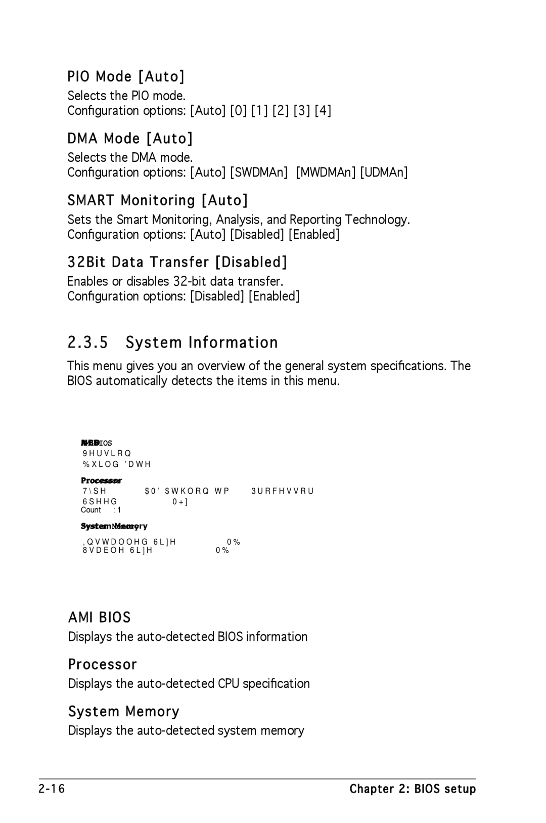 Asus A8V-VM manual System Information 