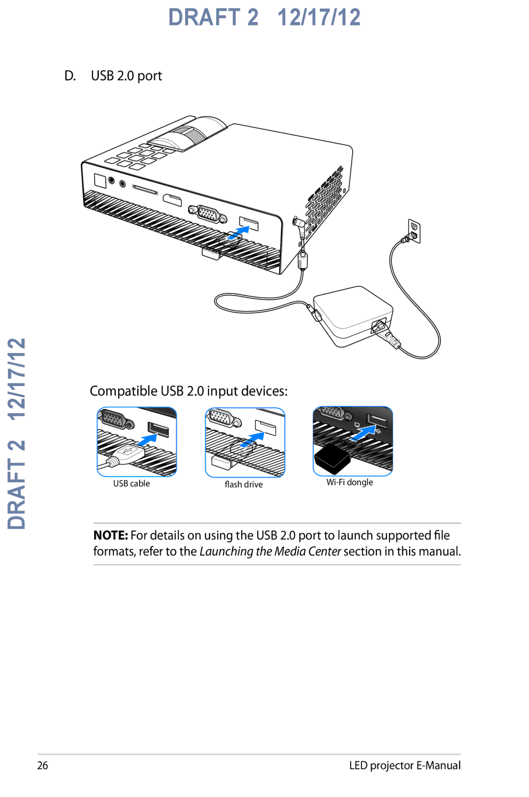 Asus B1M manual USB 2.0 port 