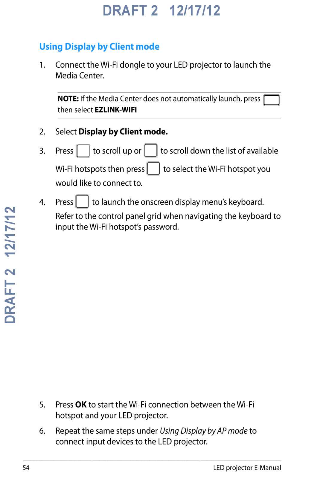 Asus B1M manual Using Display by Client mode, Select Display by Client mode 