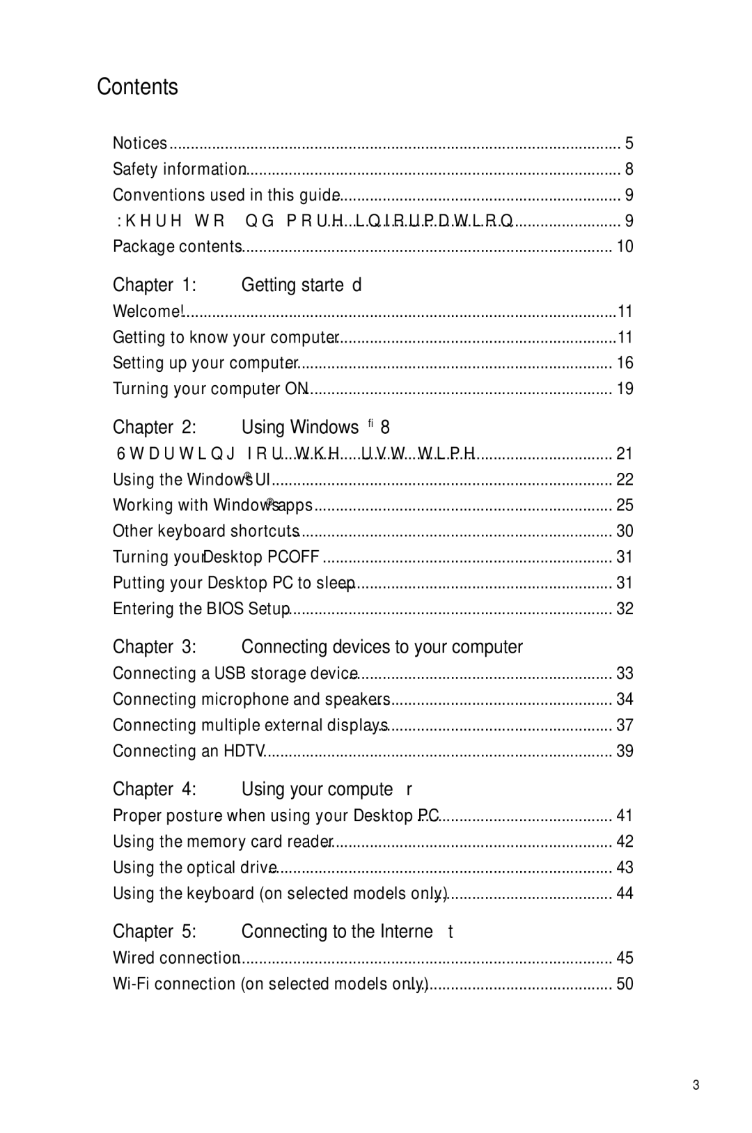 Asus CM6870 user manual Contents 