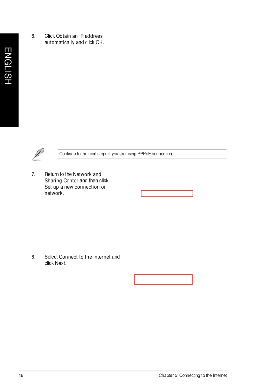 Asus CM6870 user manual Click Obtain an IP address automatically and click OK 