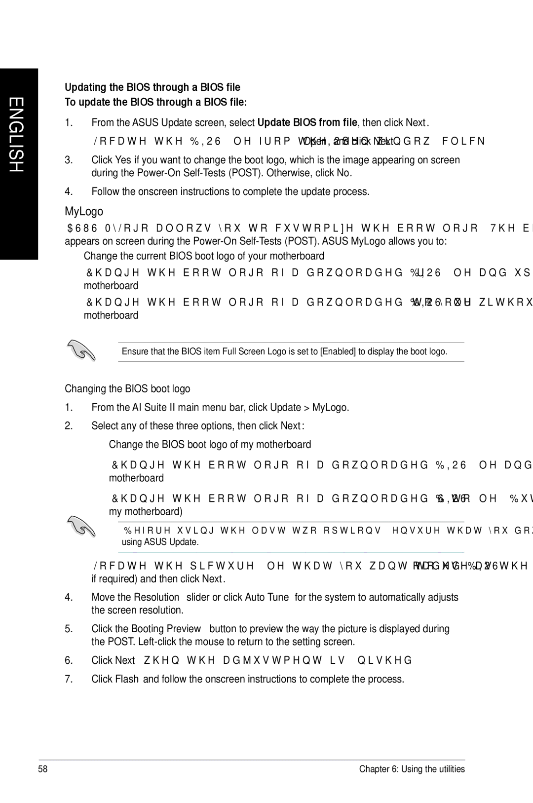 Asus CM6870 user manual MyLogo, Changing the Bios boot logo 