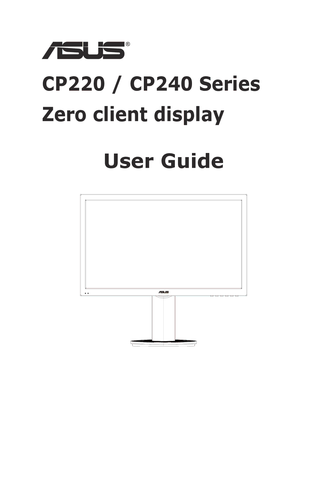 Asus CP220, CP240 manual User Guide 