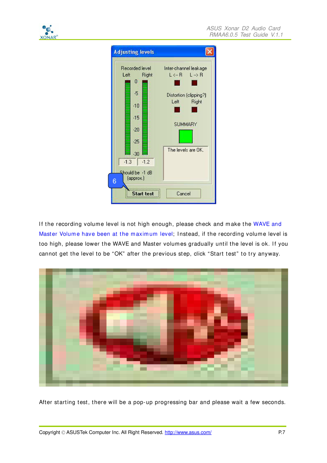 Asus manual Asus Xonar D2 Audio Card RMAA6.0.5 Test Guide 