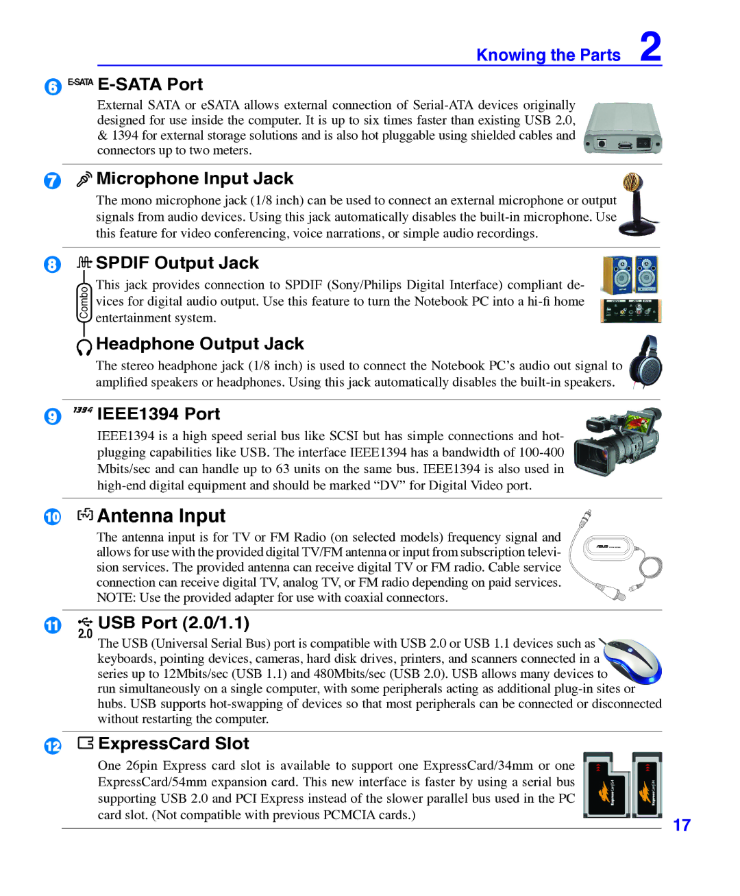 Asus E3101 user manual Antenna Input 