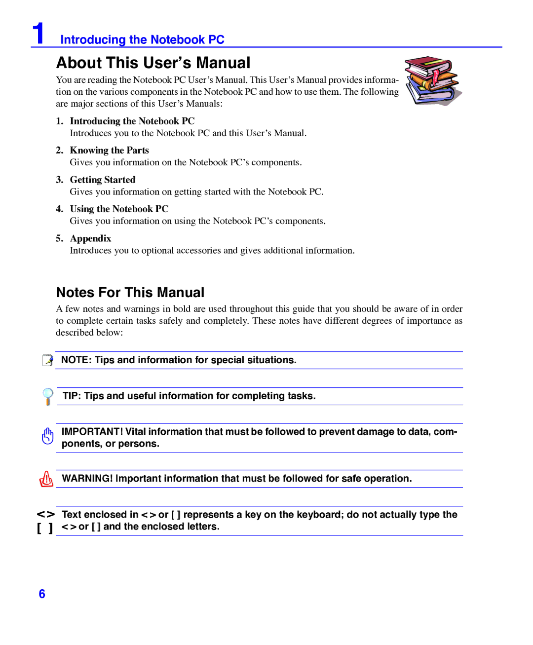 Asus E3101 user manual About This User’s Manual 