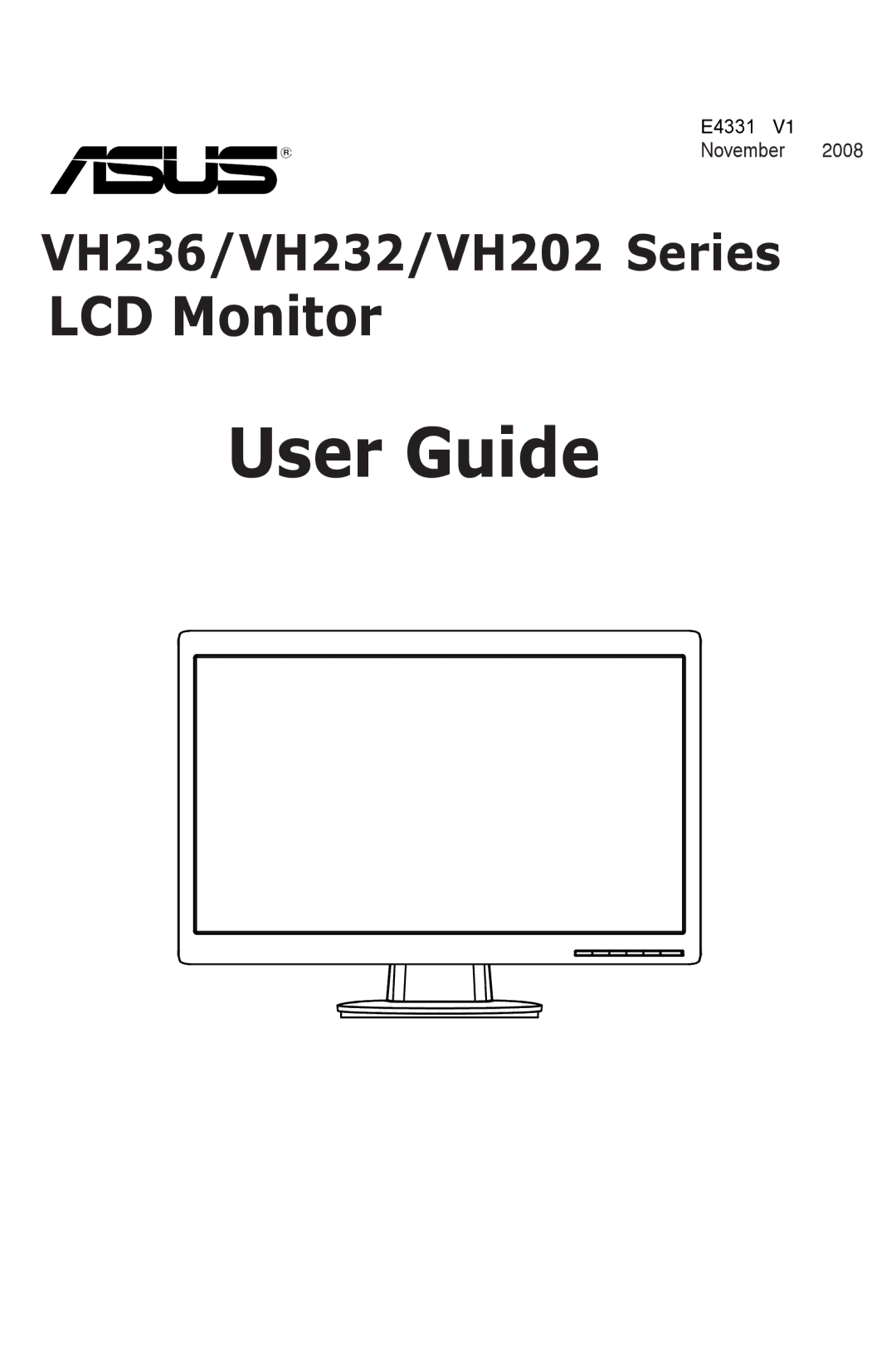 Asus VH202, E4331, VH236, VH232 manual User Guide 