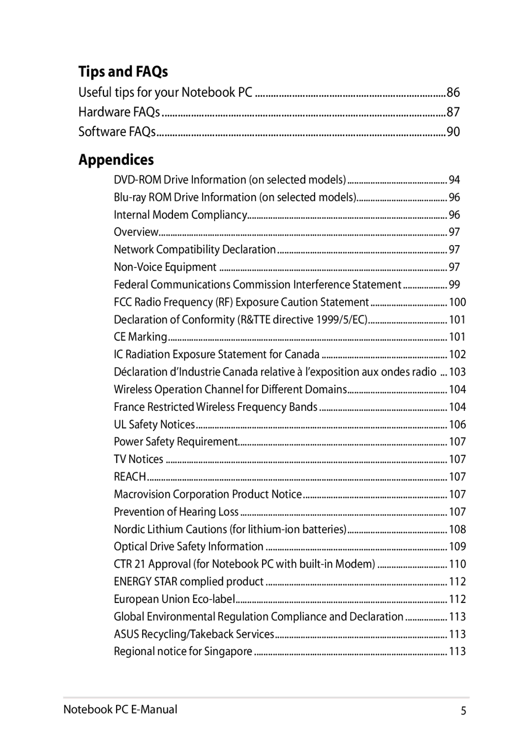 Asus E8438 manual Tips and FAQs 