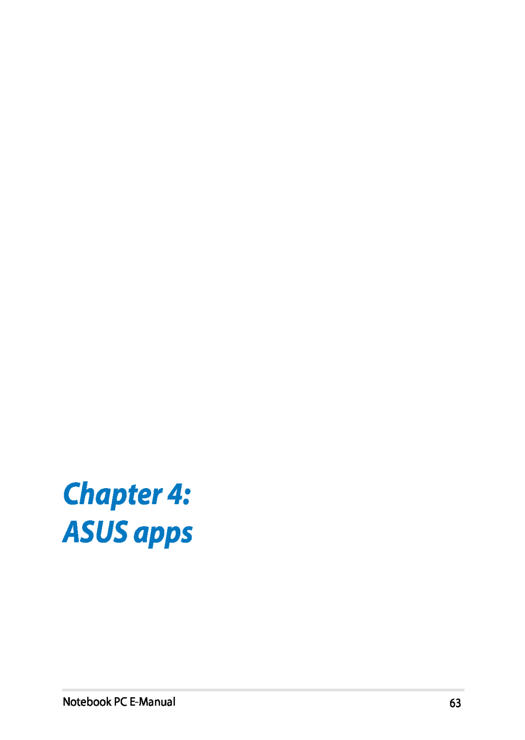 Asus E8438 manual ASUS apps, Notebook PC E-Manual 