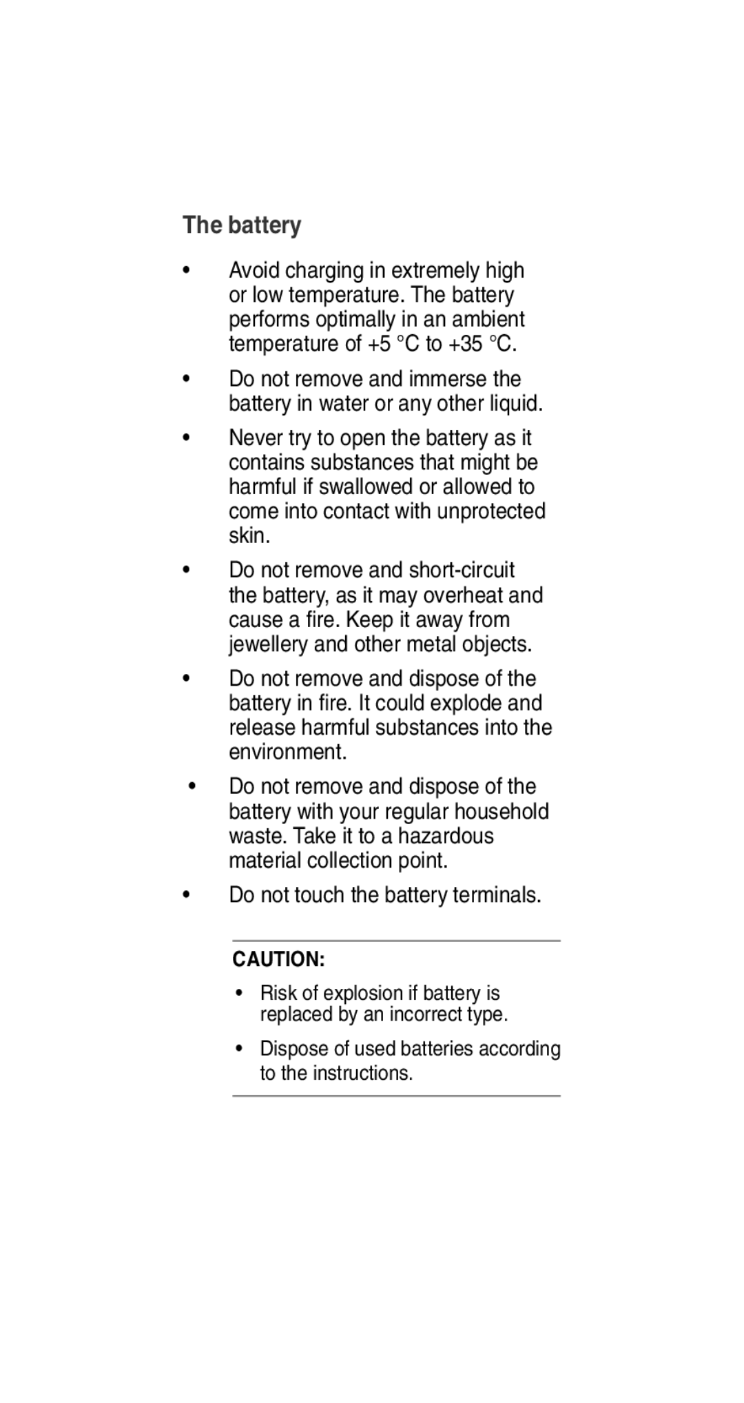 Asus E8837 user manual Battery, Do not touch the battery terminals 