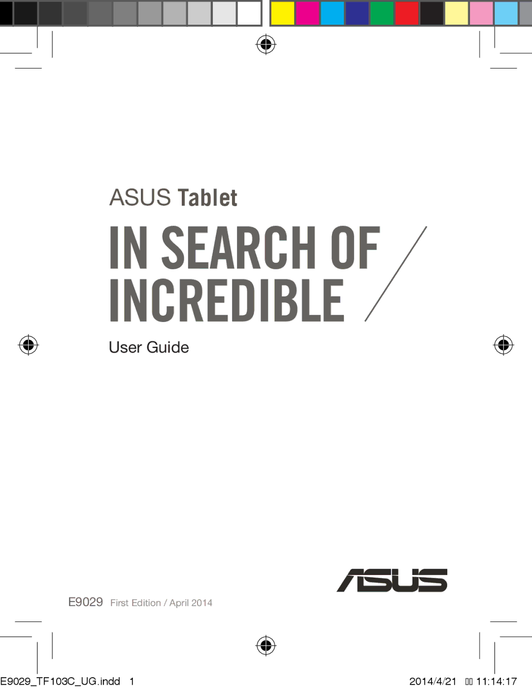 Asus E9029 manual Asus Tablet 