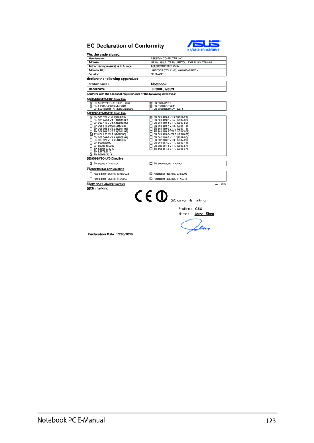 Asus E9188 manual 123 