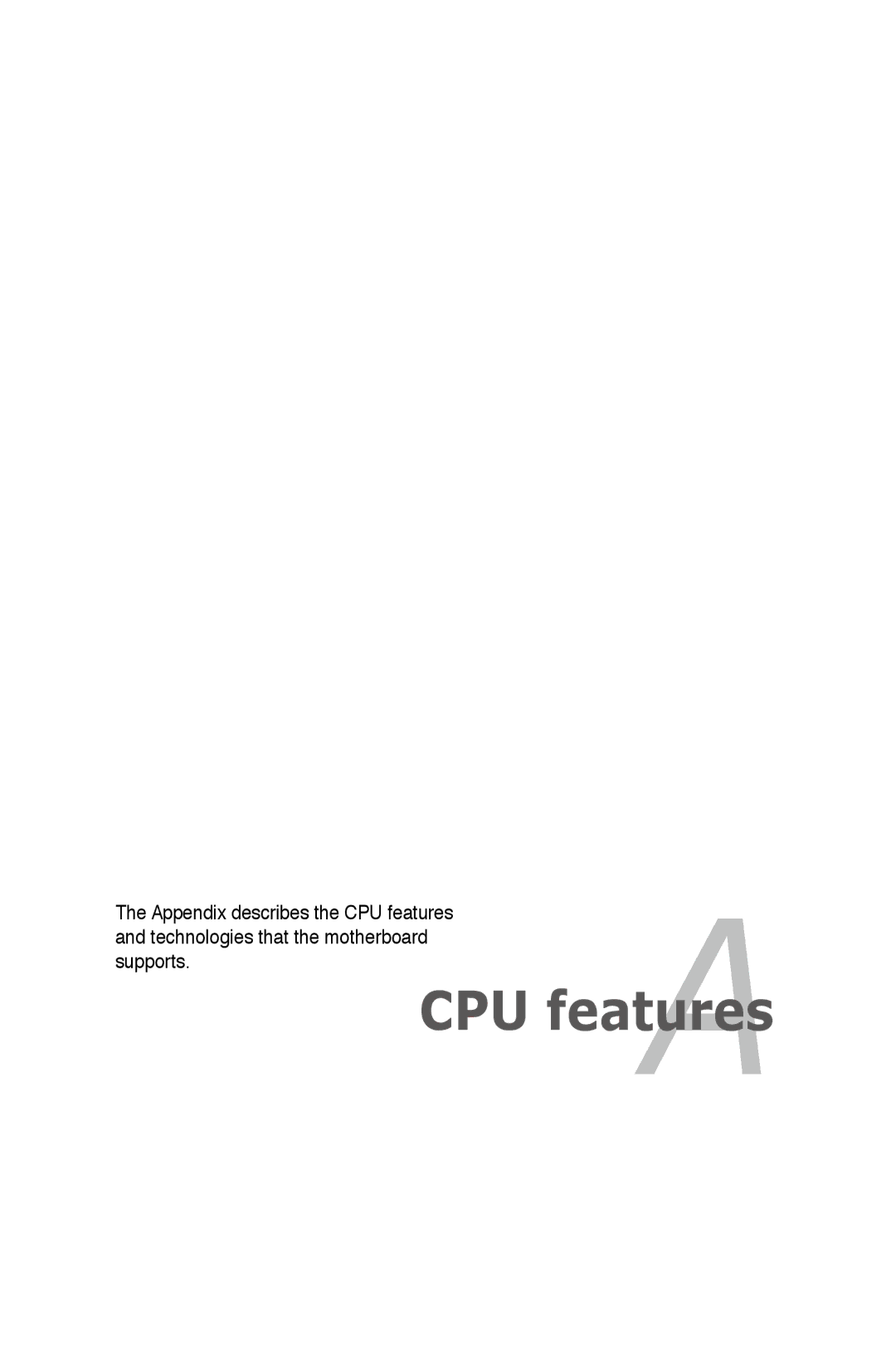 Asus EPU manual CPU features 