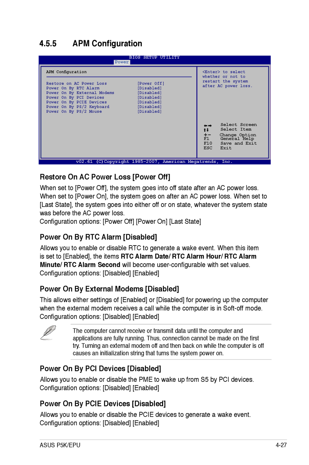 Asus EPU manual APM Configuration 