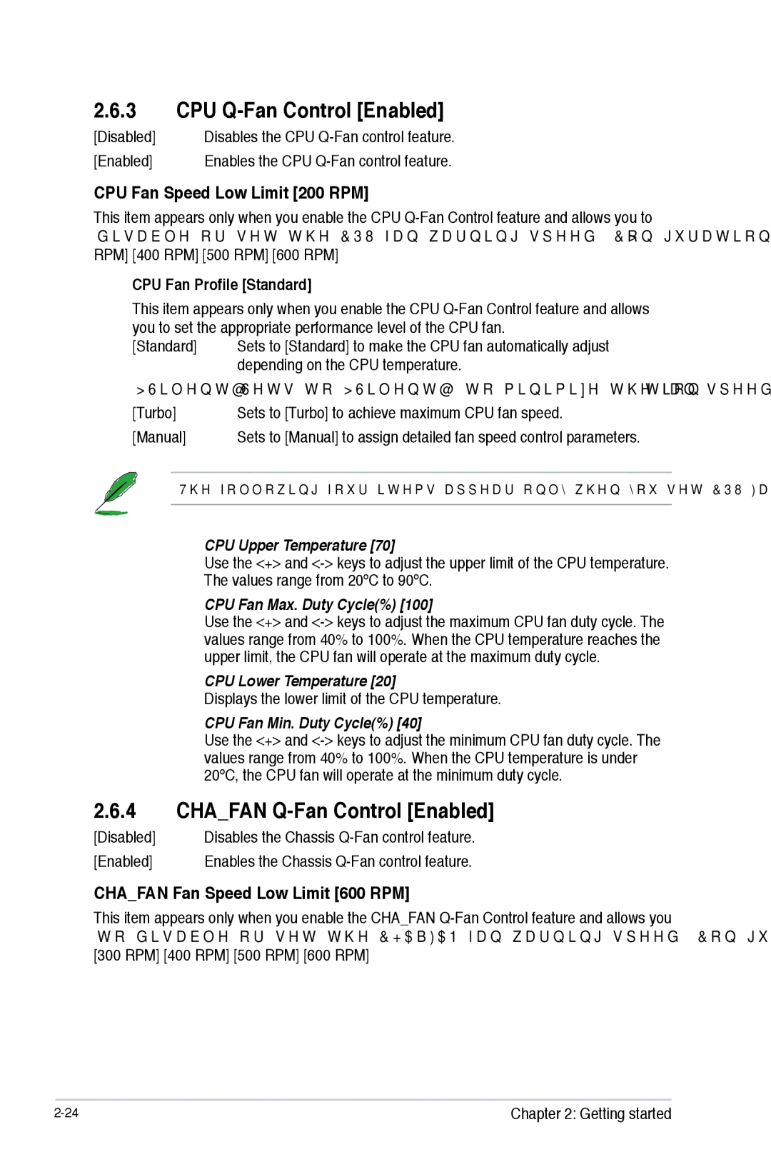 Asus F2A85-M manual CPU Q-Fan Control Enabled, Chafan Q-Fan Control Enabled, CPU Fan Speed Low Limit 200 RPM 