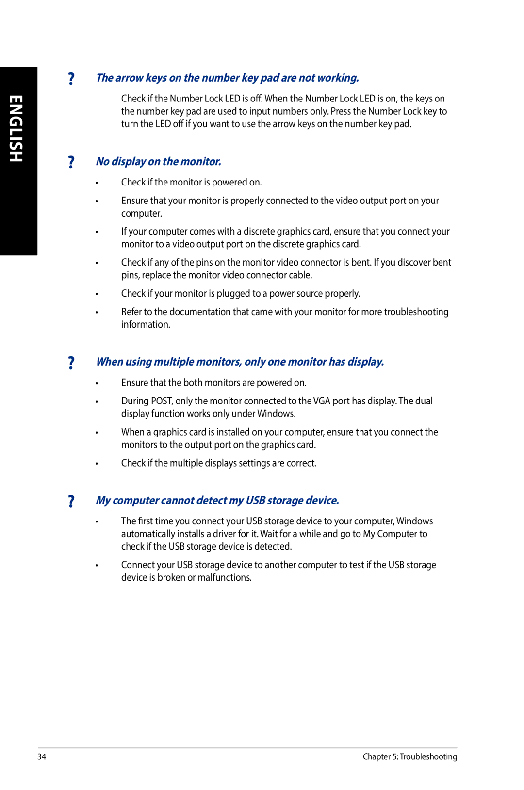 Asus G10AJ manual ? When using multiple monitors, only one monitor has display 