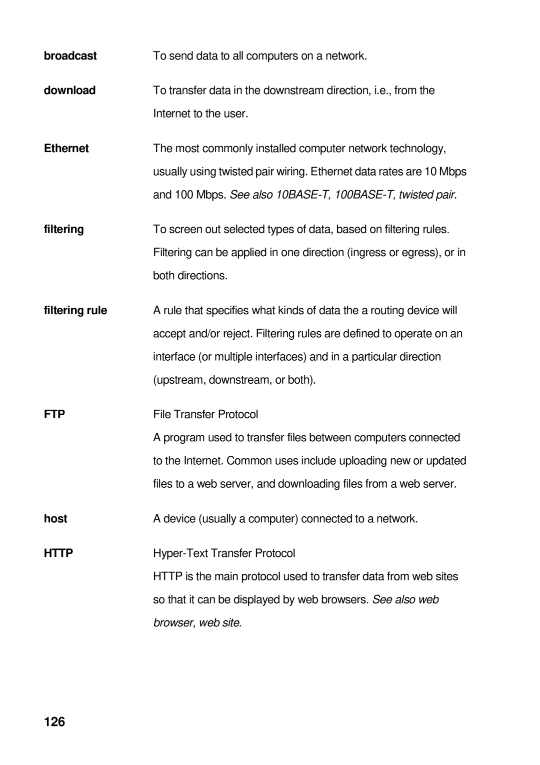 Asus GigaX manual 126, Ethernet 