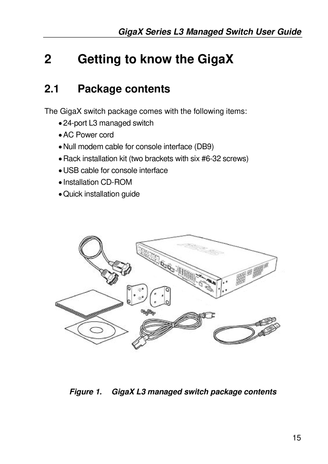 Asus manual Getting to know the GigaX, Package contents 