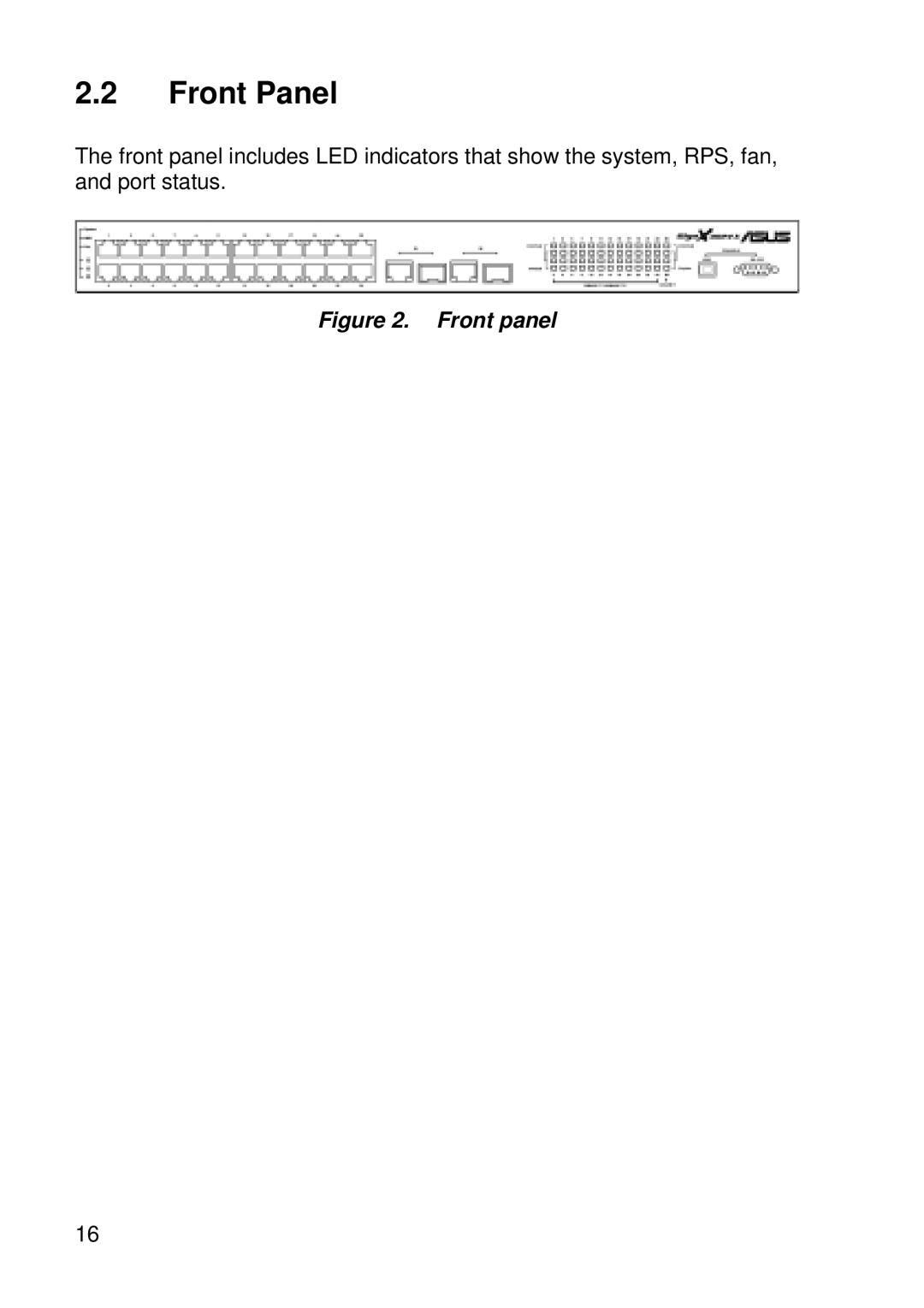 Asus GigaX manual Front Panel, Front panel 