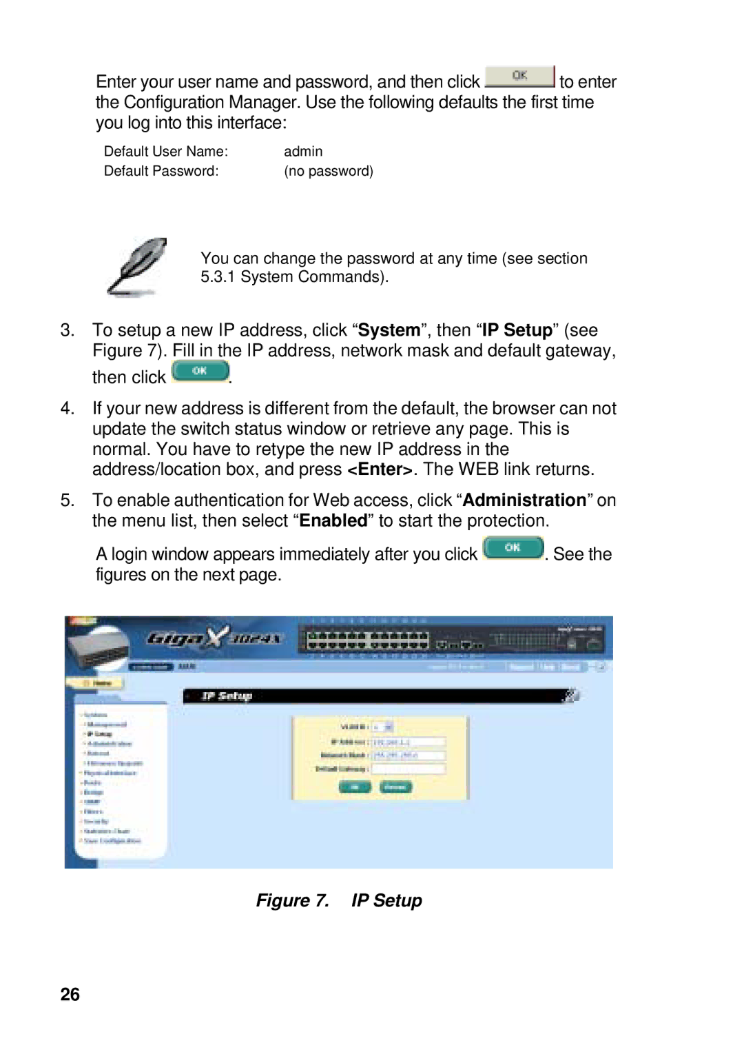 Asus GigaX manual IP Setup 