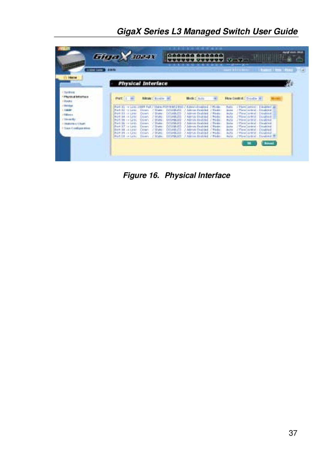 Asus GigaX manual Physical Interface 