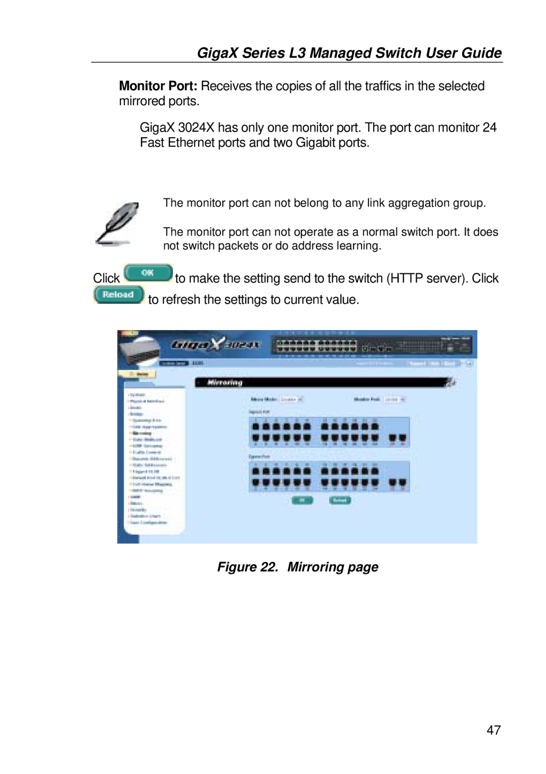 Asus GigaX manual Mirroring 