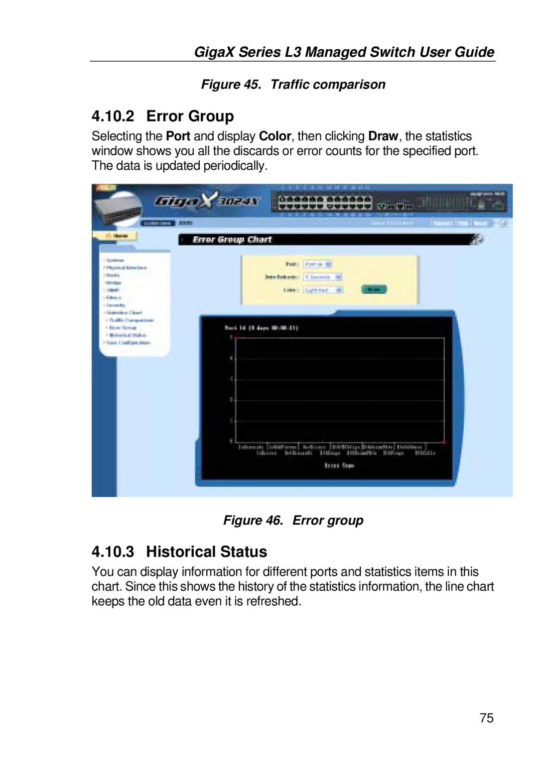 Asus GigaX manual Error Group, Historical Status 