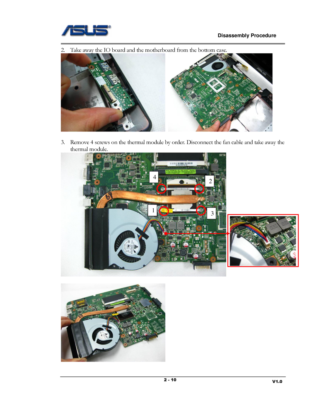 Asus K53 Series manual Disassembly Procedure 