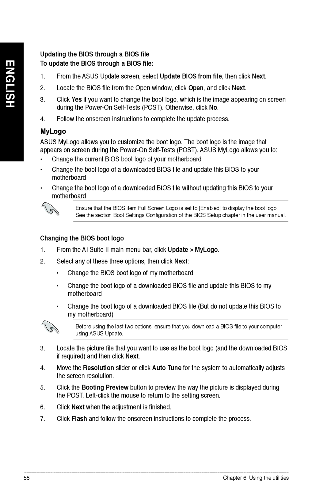 Asus M11AAUS002Q user manual MyLogo, Changing the Bios boot logo 