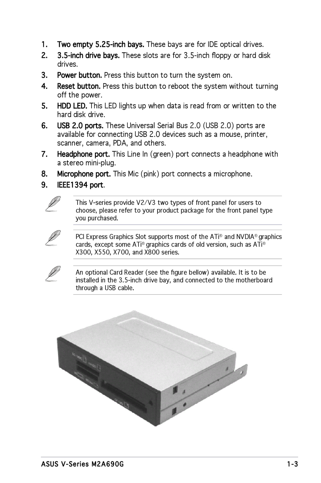 Asus M2A690G installation manual 