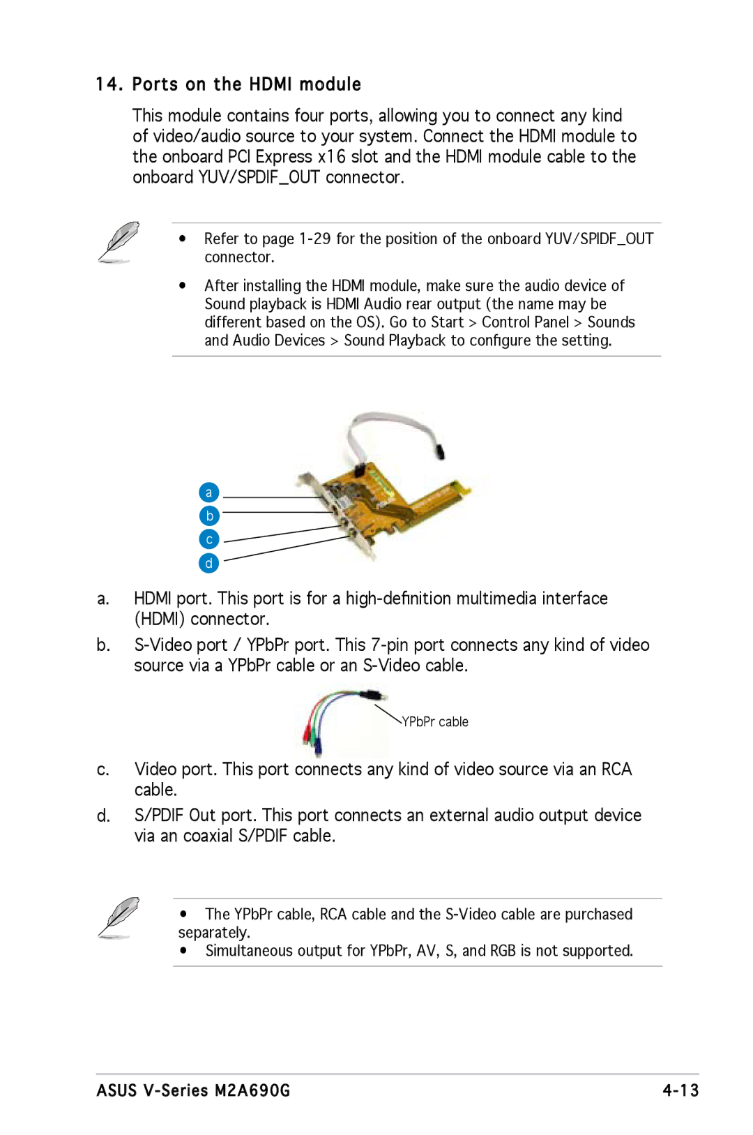 Asus M2A690G installation manual C d 