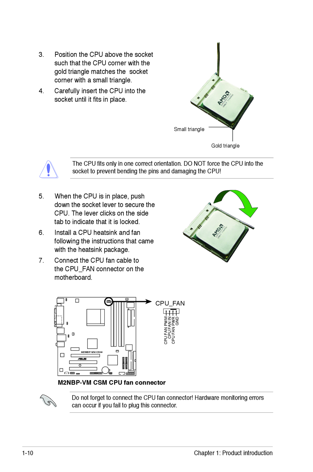 Asus manual M2NBP-VM CSM CPU fan connector 