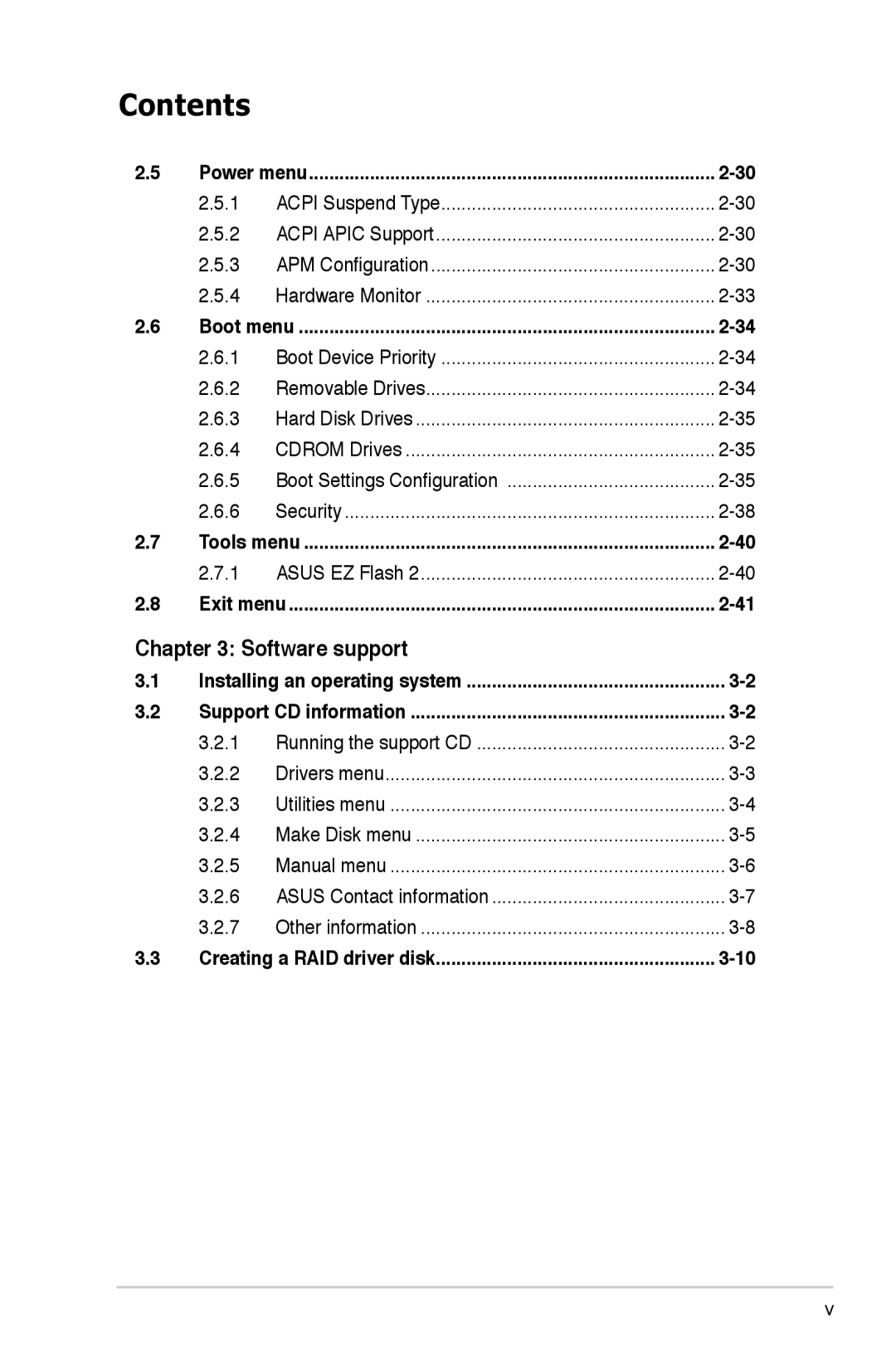 Asus M2NBP-VM CSM manual Software support, Installing an operating system Support CD information 