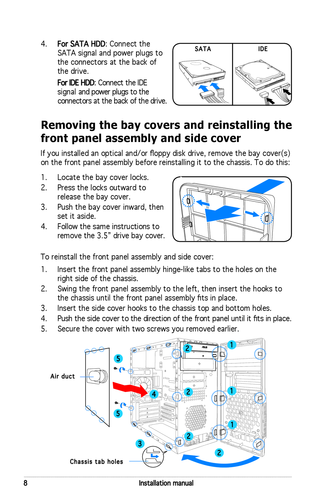 Asus M2NC61S installation manual For Sata HDD Connect 