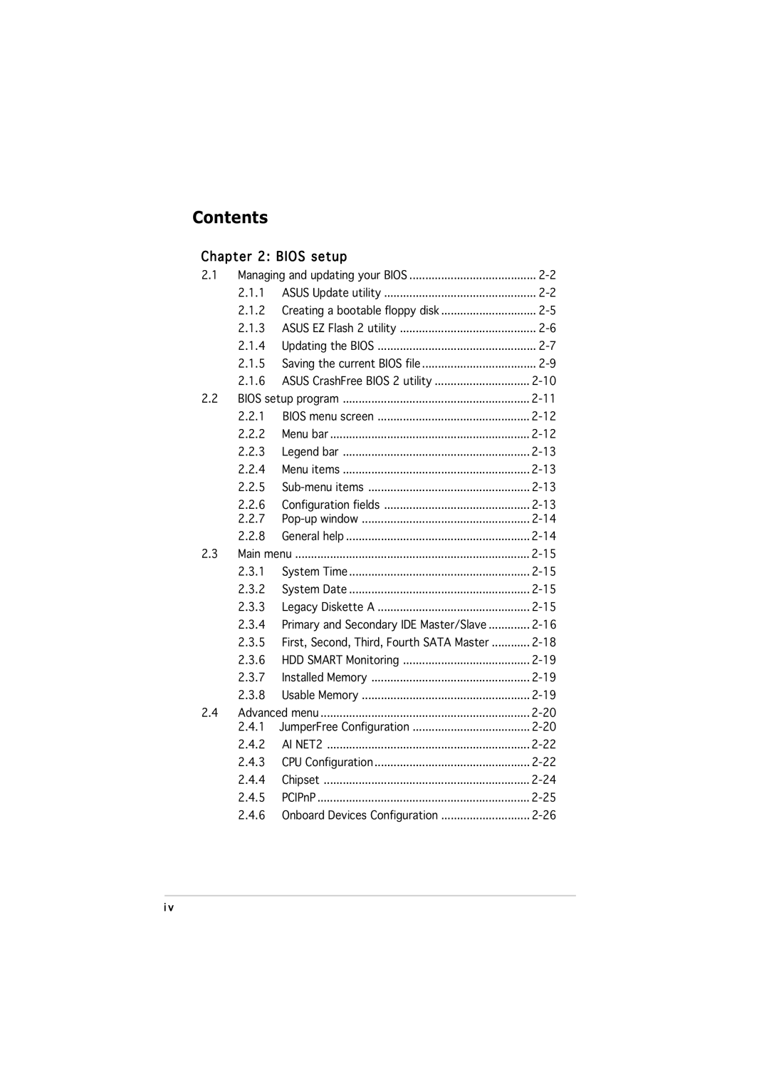 Asus M2NPV-MX manual Bios setup 