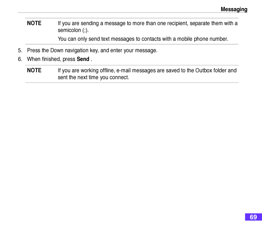 Asus M530w user manual Messaging 