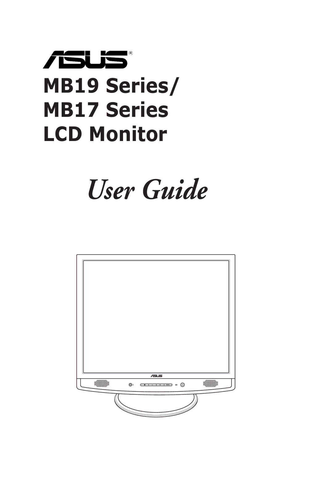 Asus MB19, MB17 manual User Guide 