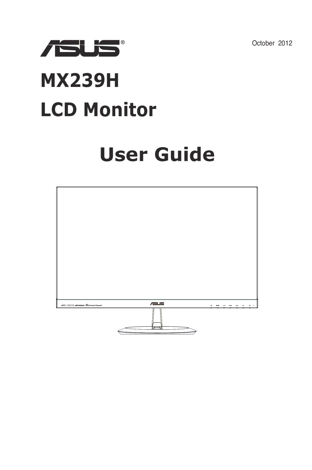 Asus manual MX239H LCD Monitor User Guide 