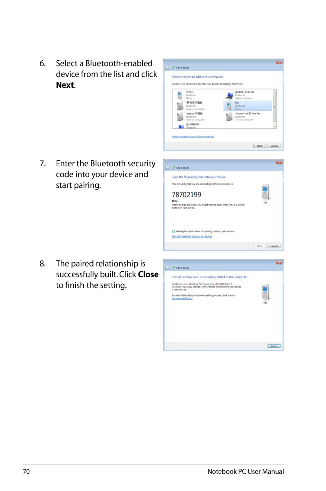 Asus N61JQ-A1 user manual 