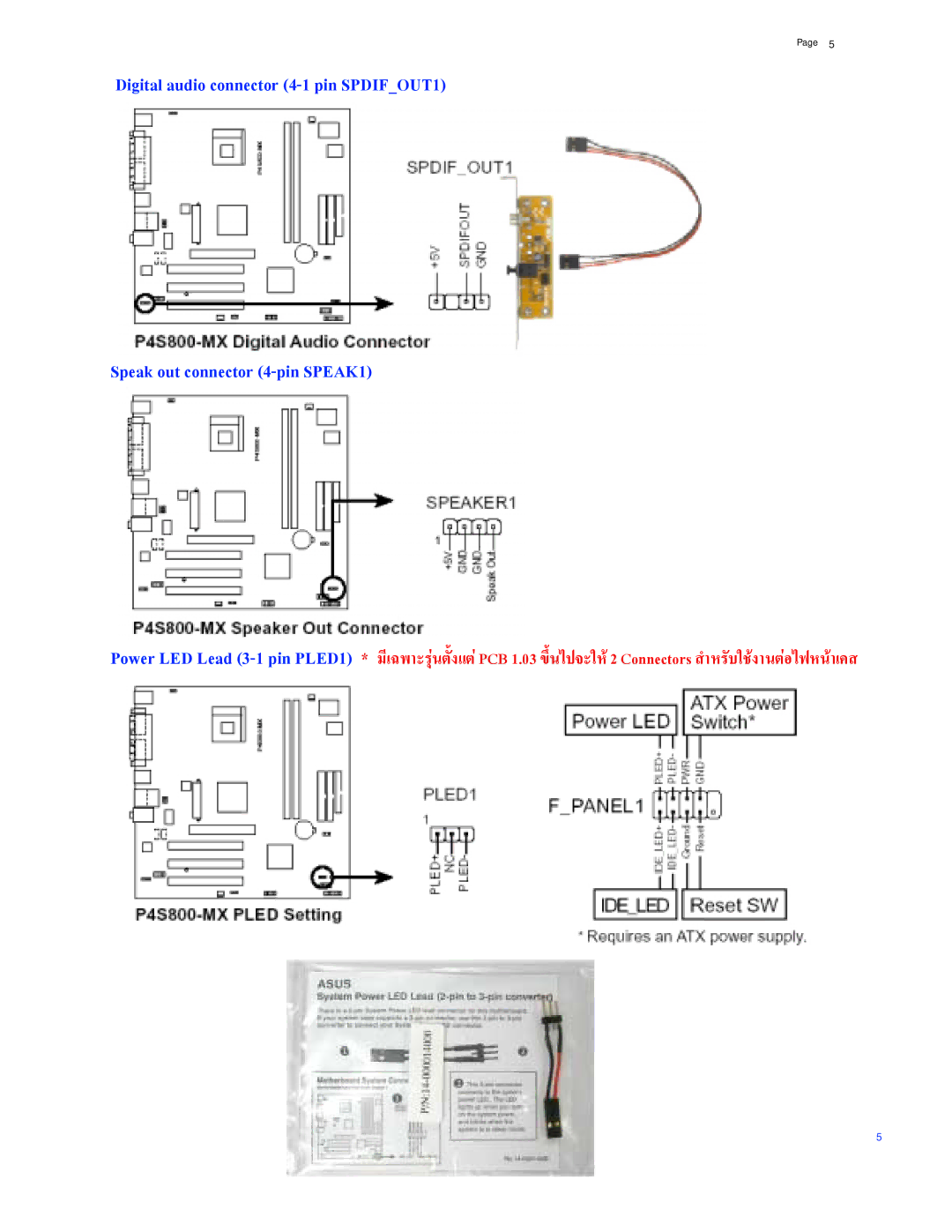 Asus P4S800-MX manual 