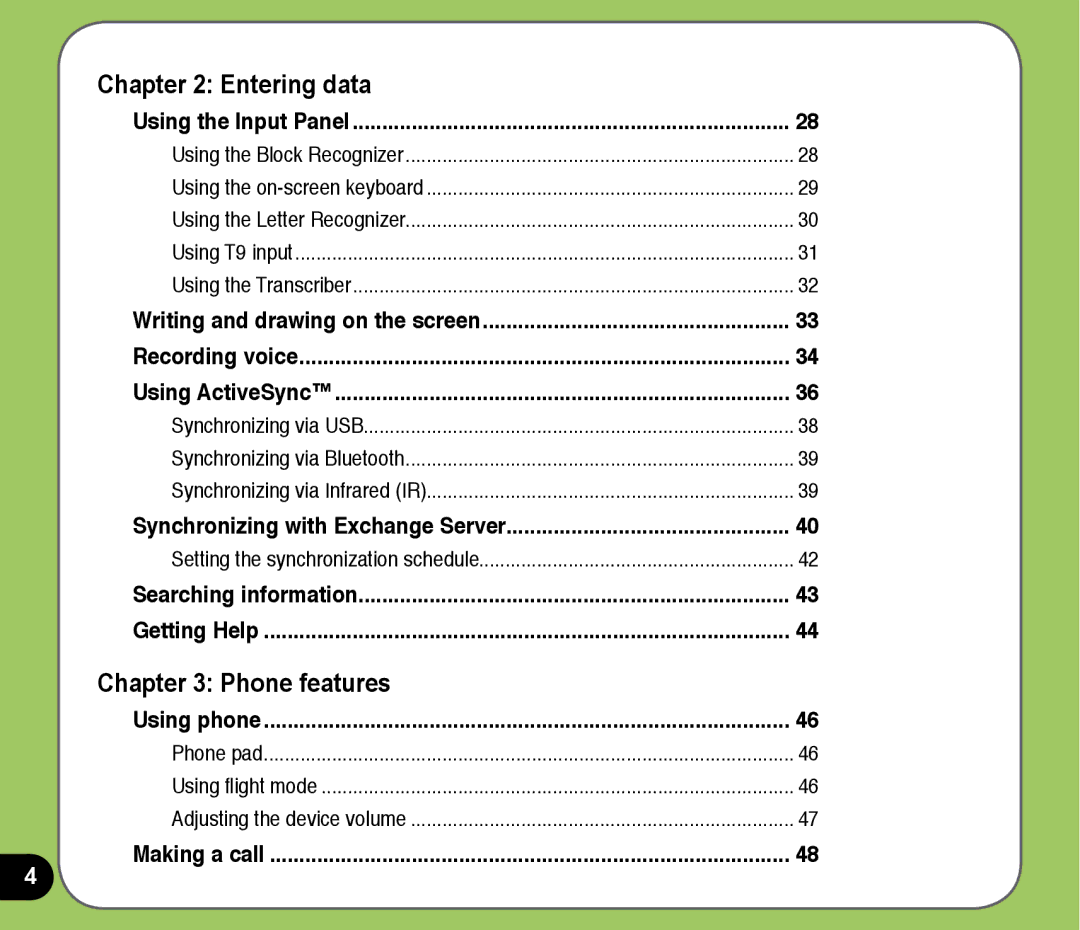 Asus P525 user manual Entering data 