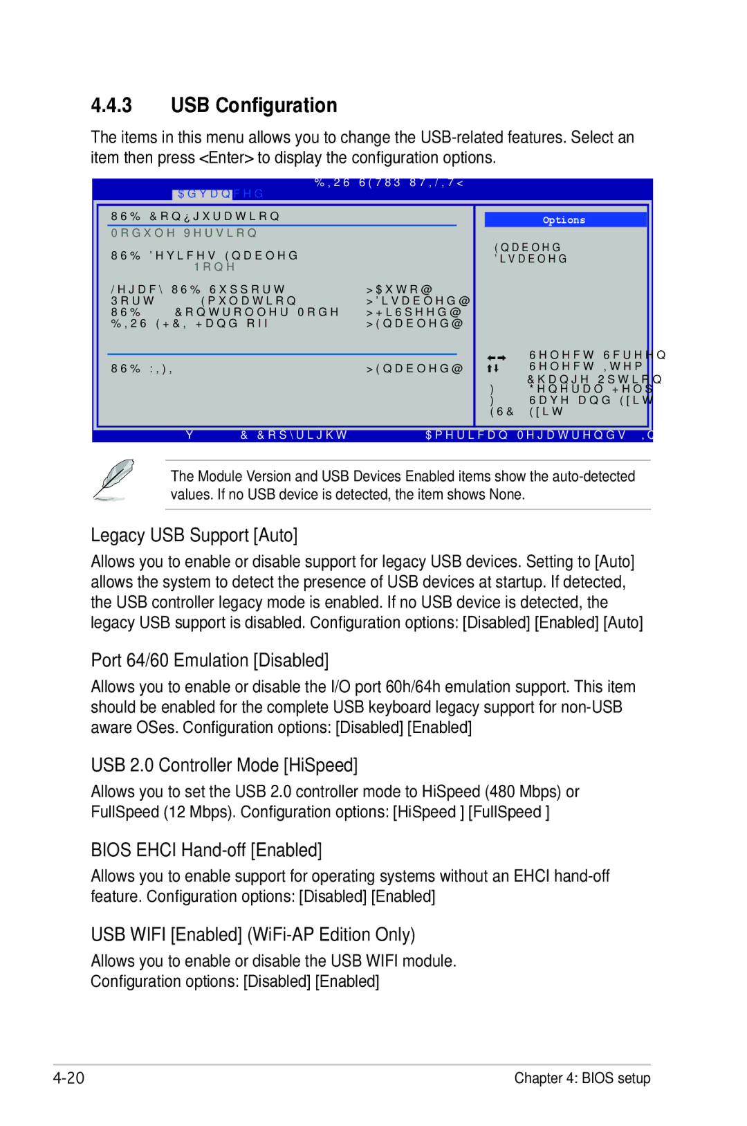 Asus P5B manual USB Configuration 